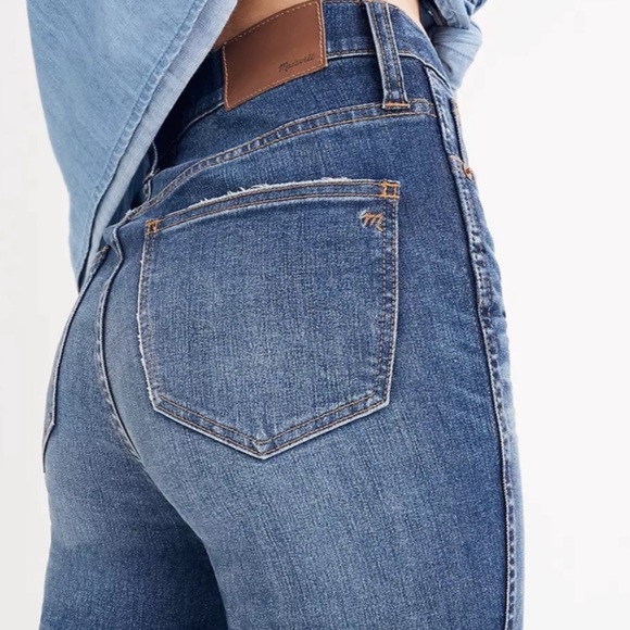 MADEWELL 10” HIGH RISE SKINNY JEANS HEM EDITION 26” BLUE 25 - Picture 3 of 14